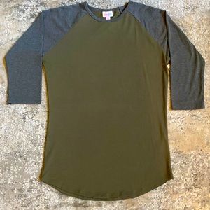 BNWT - LuLaRoe - Randy - Size S - Color: Heather Gray & Olive Green
